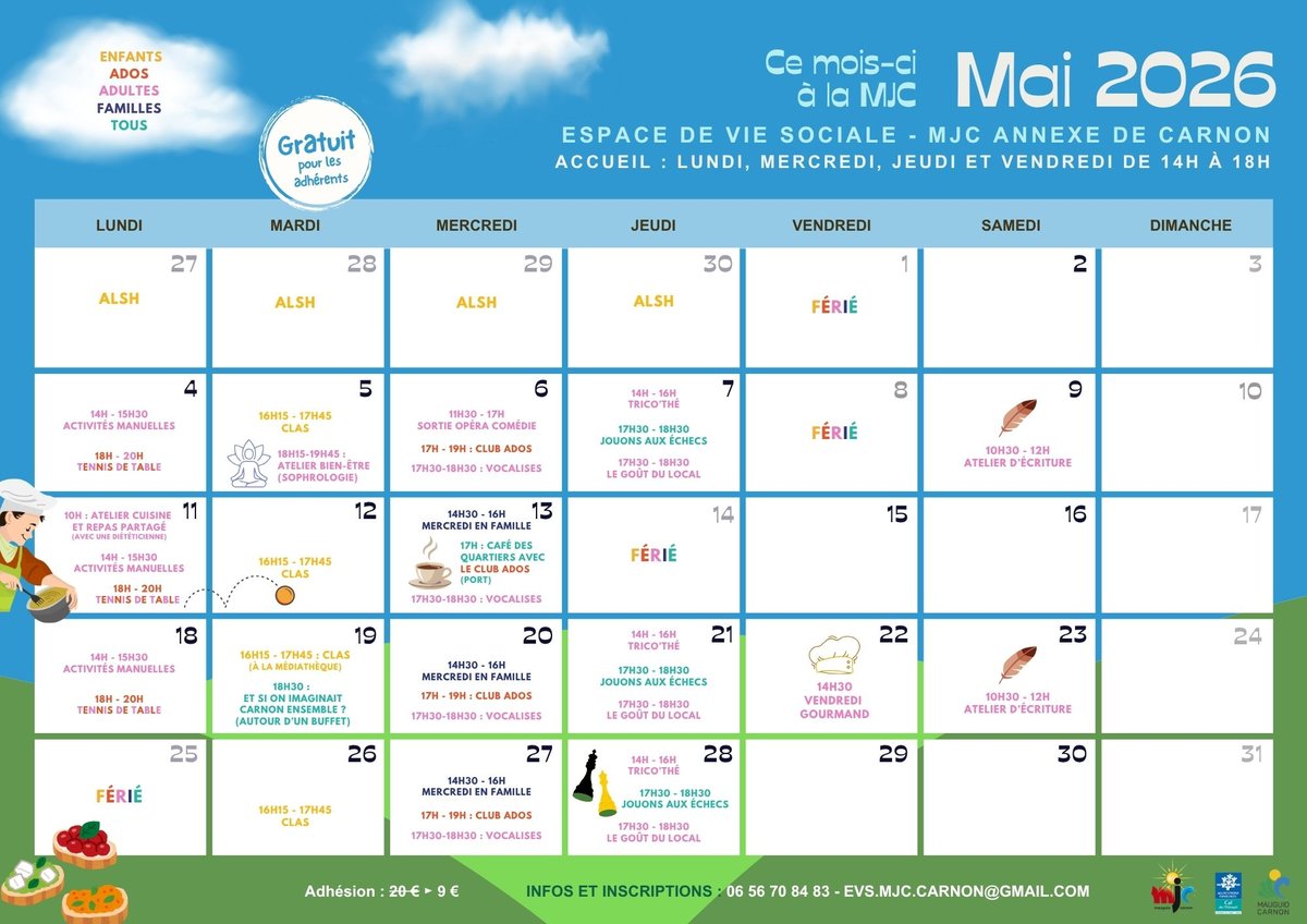 Ce mois-ci à l'EVS - Mai 2026